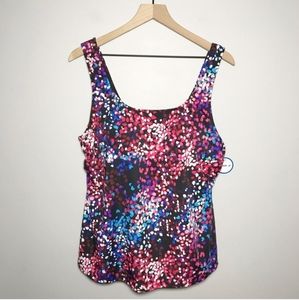 NWT Swimsuits 4 All Tankini TOP santorini